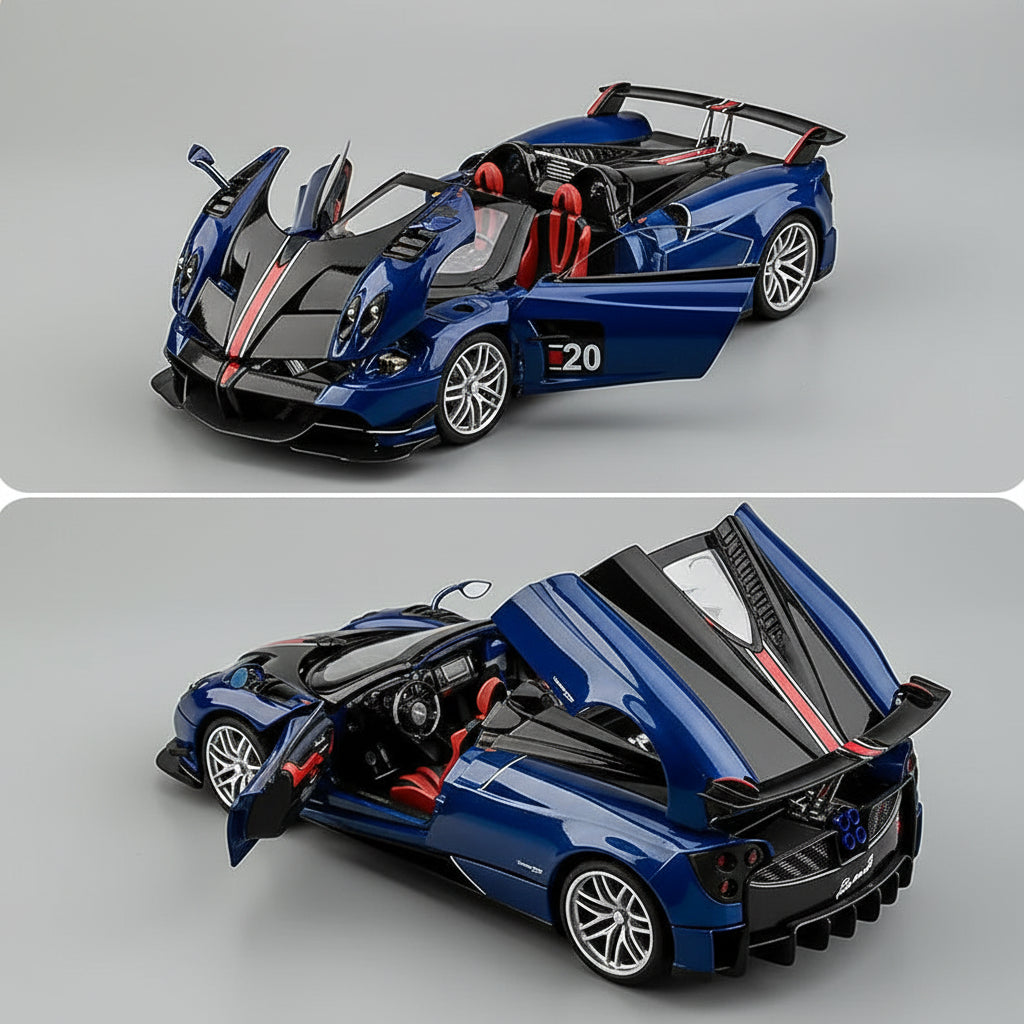 1:18 Pagani Huayra BC Alloy Sports Car Model With Sound and Light Simulation