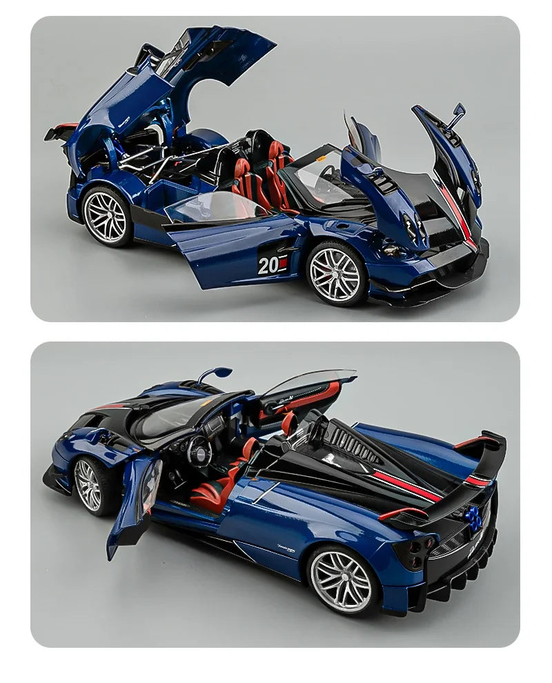 1/18 Pagani Huayra BC Alloy Sports Car Model With Sound and Light Simulation