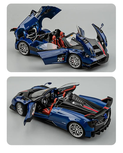 1/18 Pagani Huayra BC Alloy Sports Car Model With Sound and Light Simulation