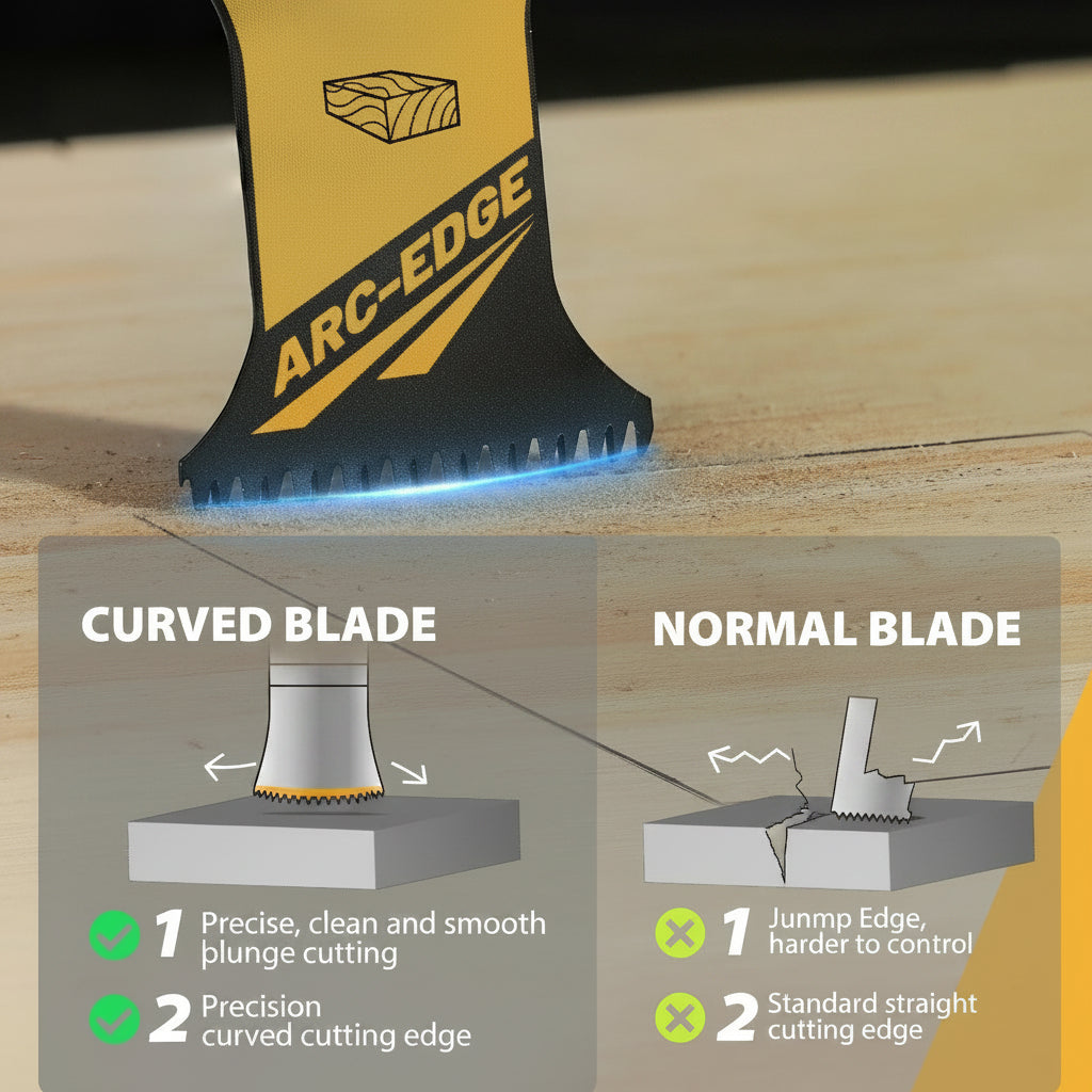 Arc Edge Oscillating Wood Saw Blades - 50 Pack