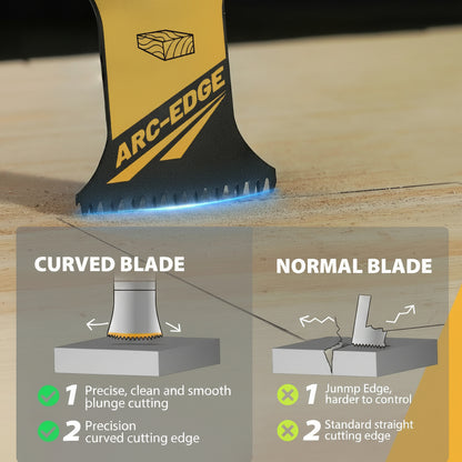 Arc Edge Oscillating Wood Saw Blades - 50 Pack