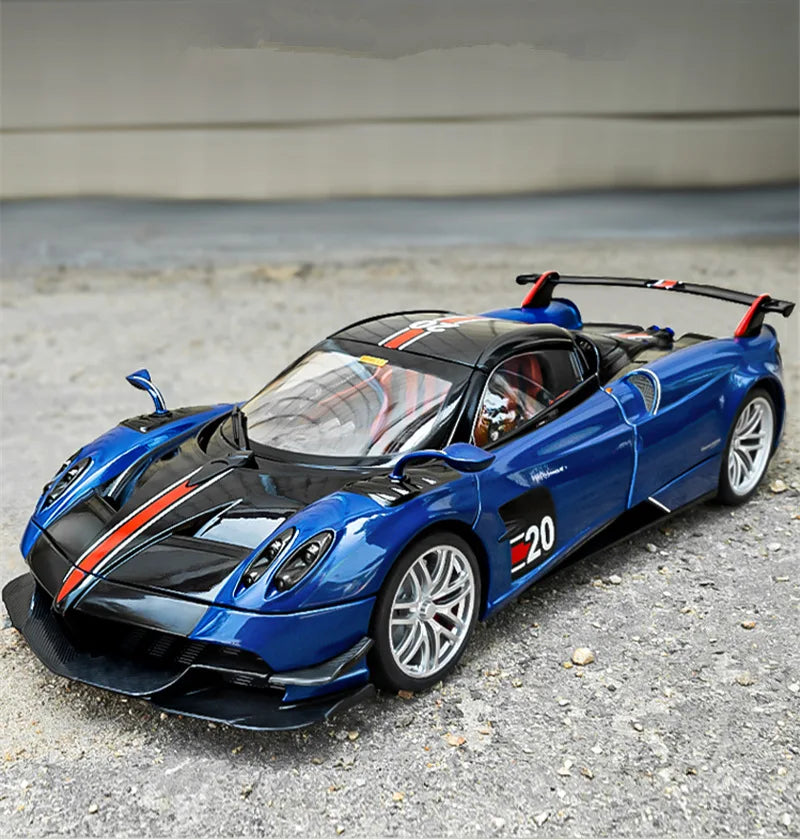 1/18 Pagani Huayra BC Alloy Sports Car Model With Sound and Light Simulation