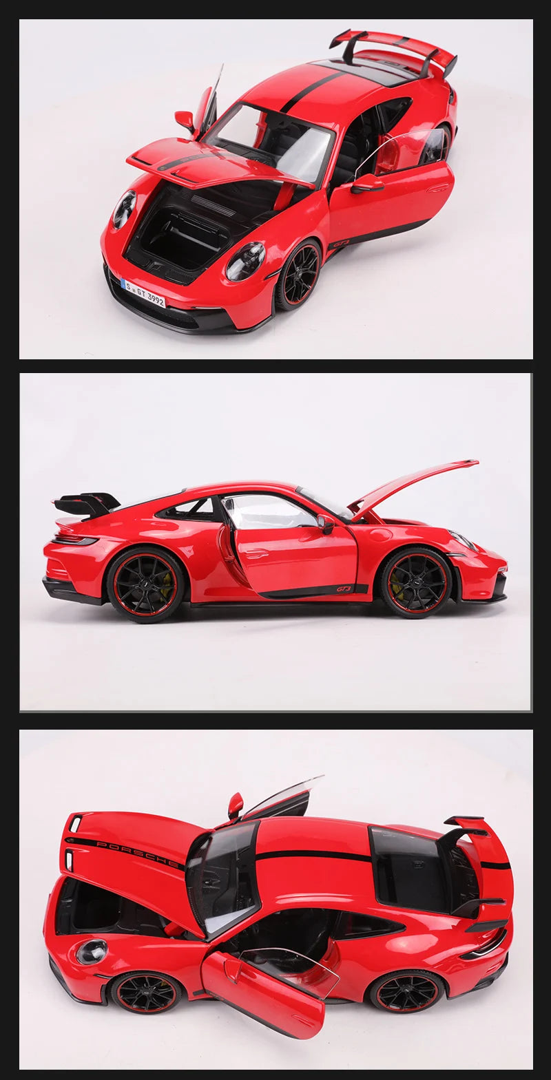 1:18 Porsche 911 GT3 Racing Edition Alloy Car Model