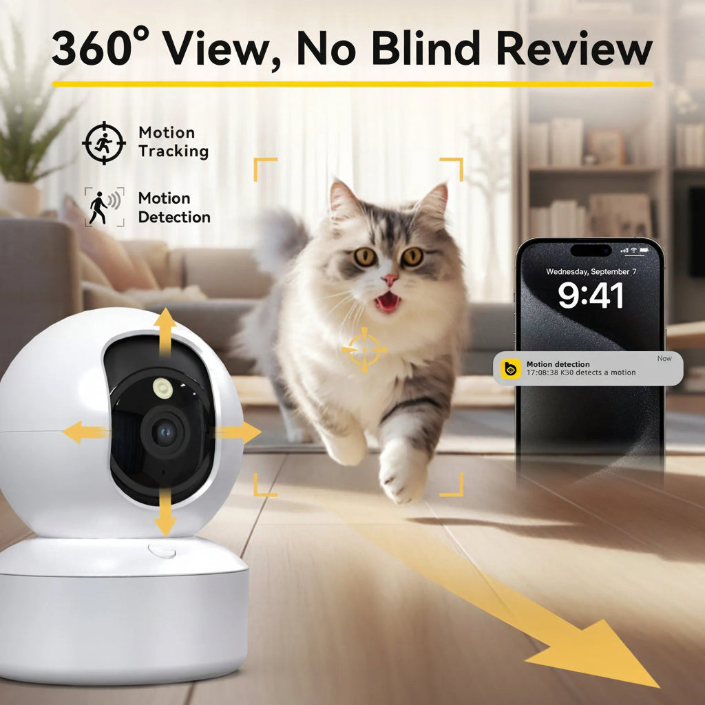 2K Pet Camera with Free Phone App