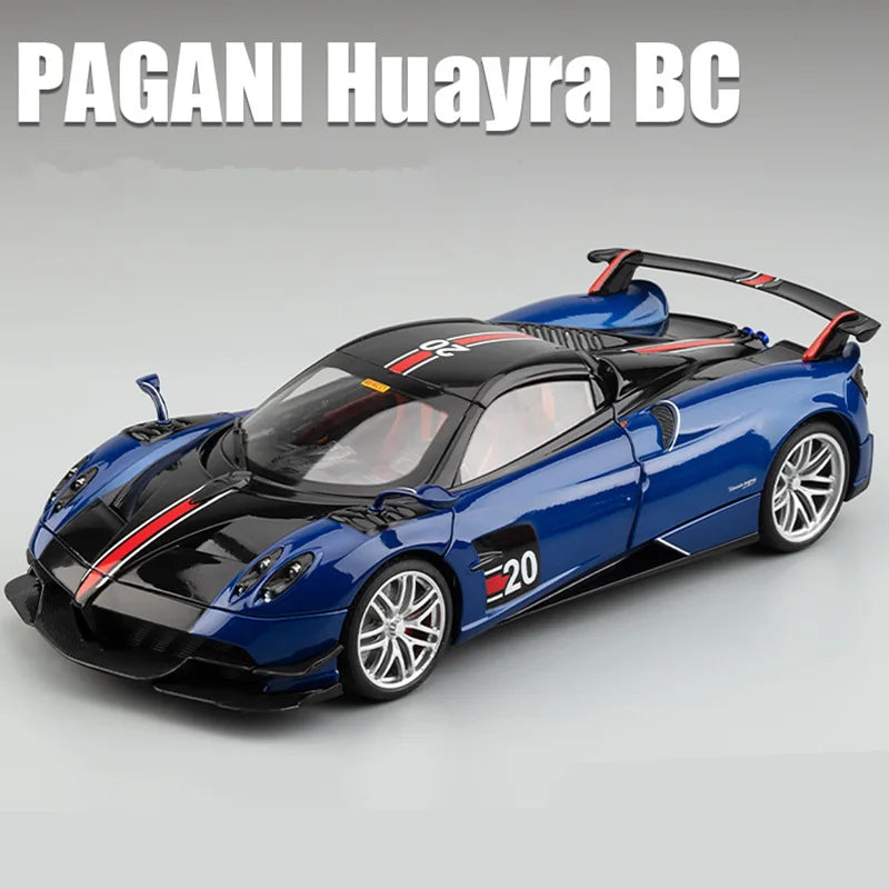 1/18 Pagani Huayra BC Alloy Sports Car Model With Sound and Light Simulation