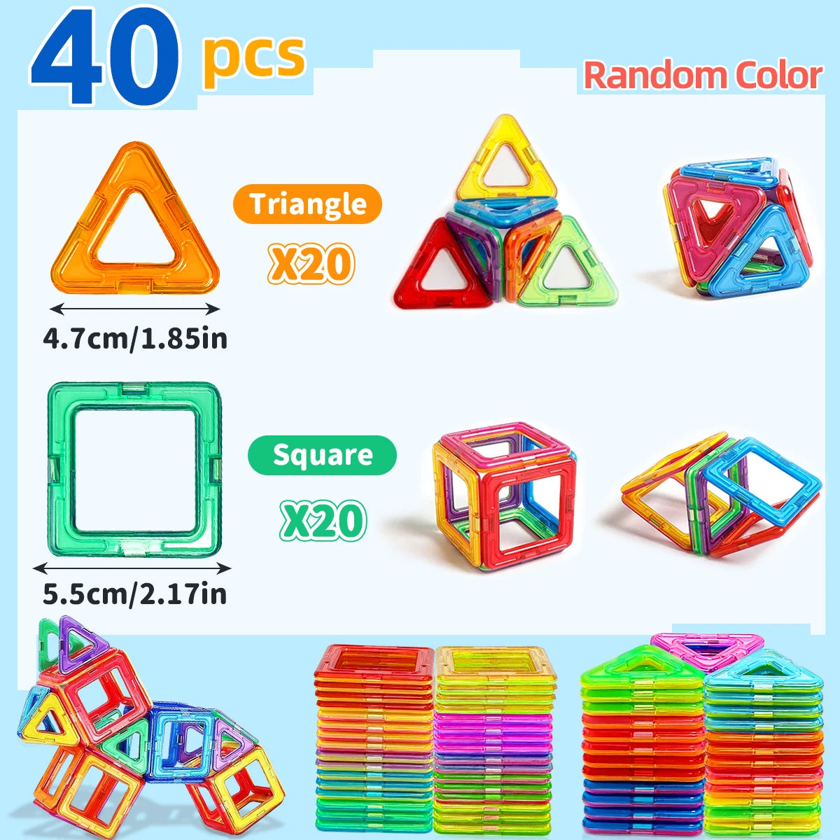 Kids Magnetic Building Blocks