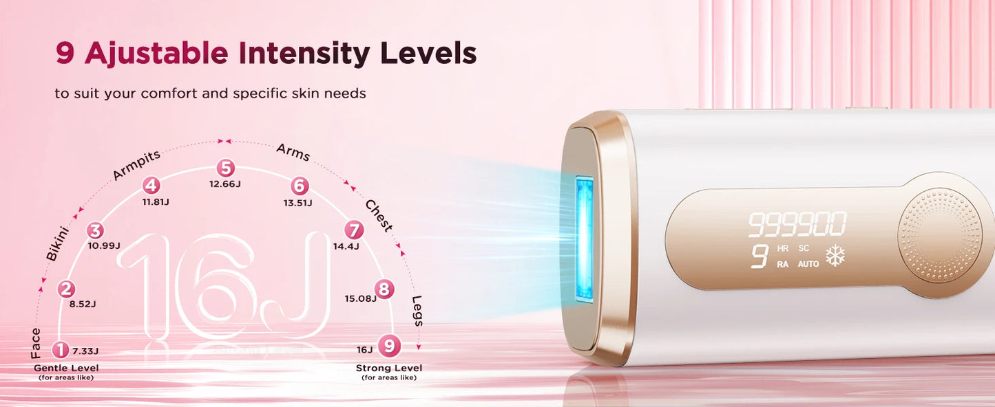 Painless IPL Laser Hair Removal Device