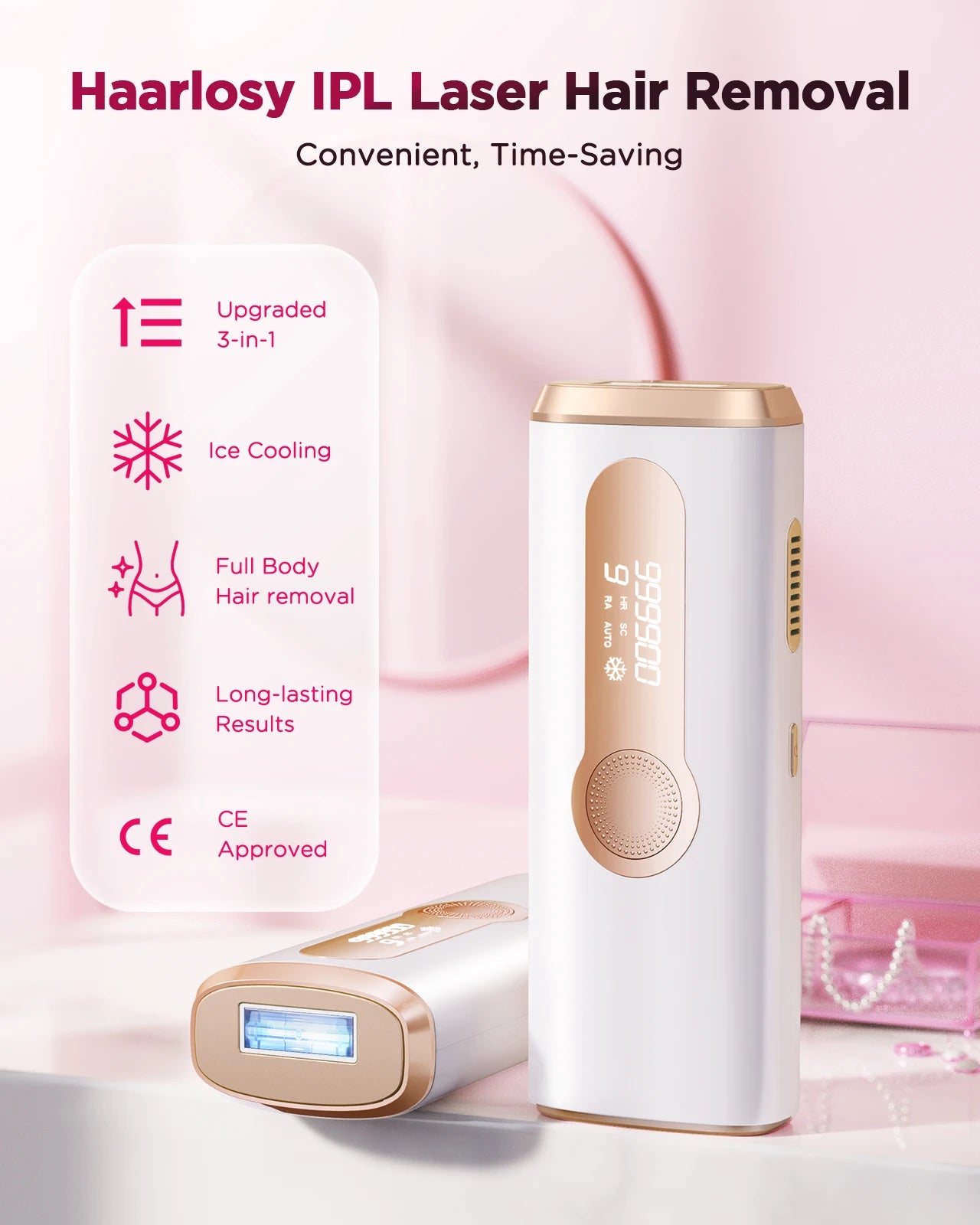 Painless IPL Laser Hair Removal Device