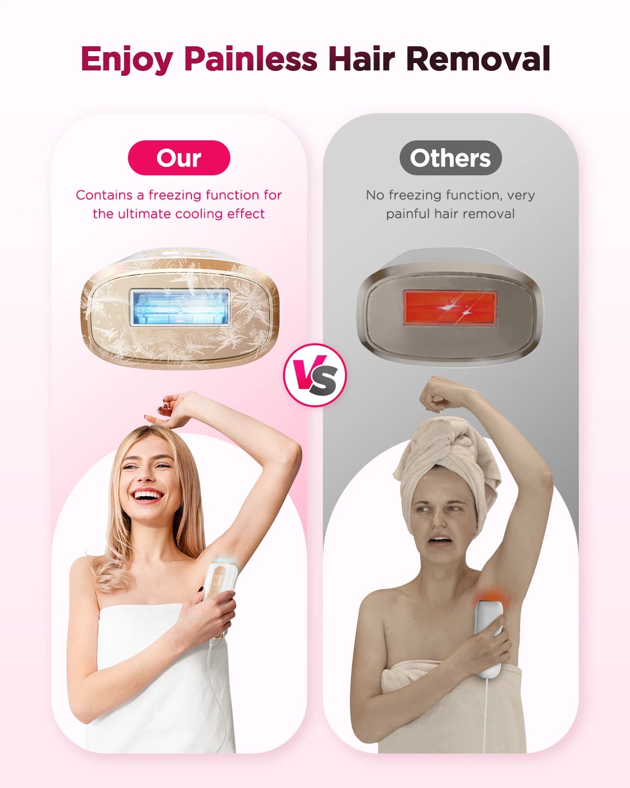 Painless IPL Laser Hair Removal Device