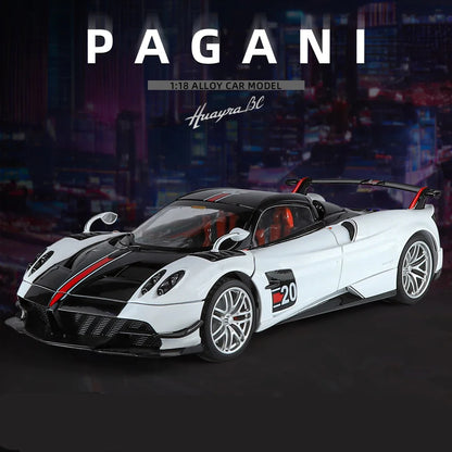 1/18 Pagani Huayra BC Alloy Sports Car Model With Sound and Light Simulation